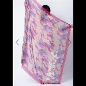 Zadig voltaire delta Camo Jormi pink scarf